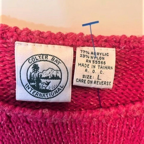 CBI fuschia/pink long sleeved sweater L - Picture 2 of 6